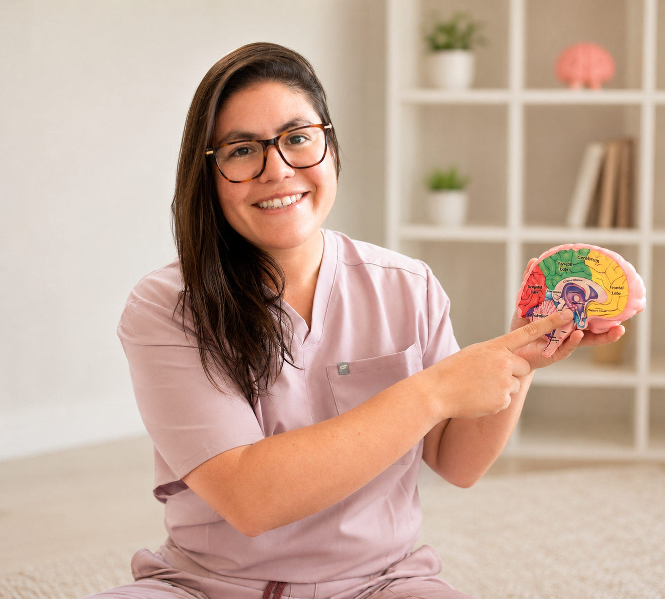 Laura Mesa explicando el cerebro — Neuro360 Family